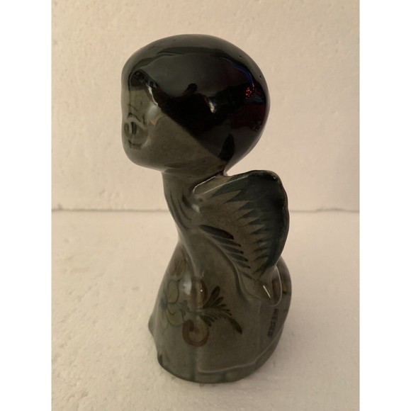 ANGEL HANDCRAFTED TONALA FIGURINE MEXICO VINTAGE CERAMIC 6" INCHES TALL - Picture 8 of 11